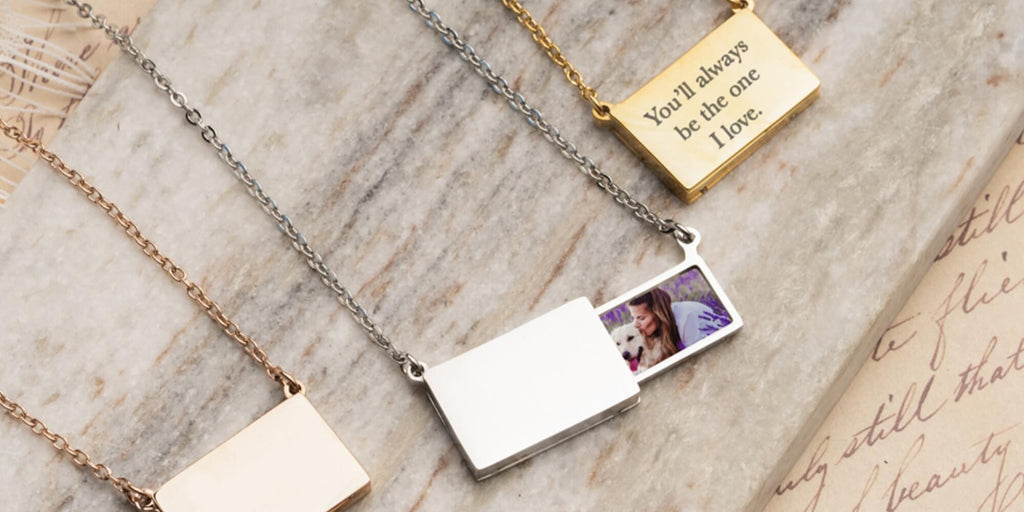 personalized photo necklace