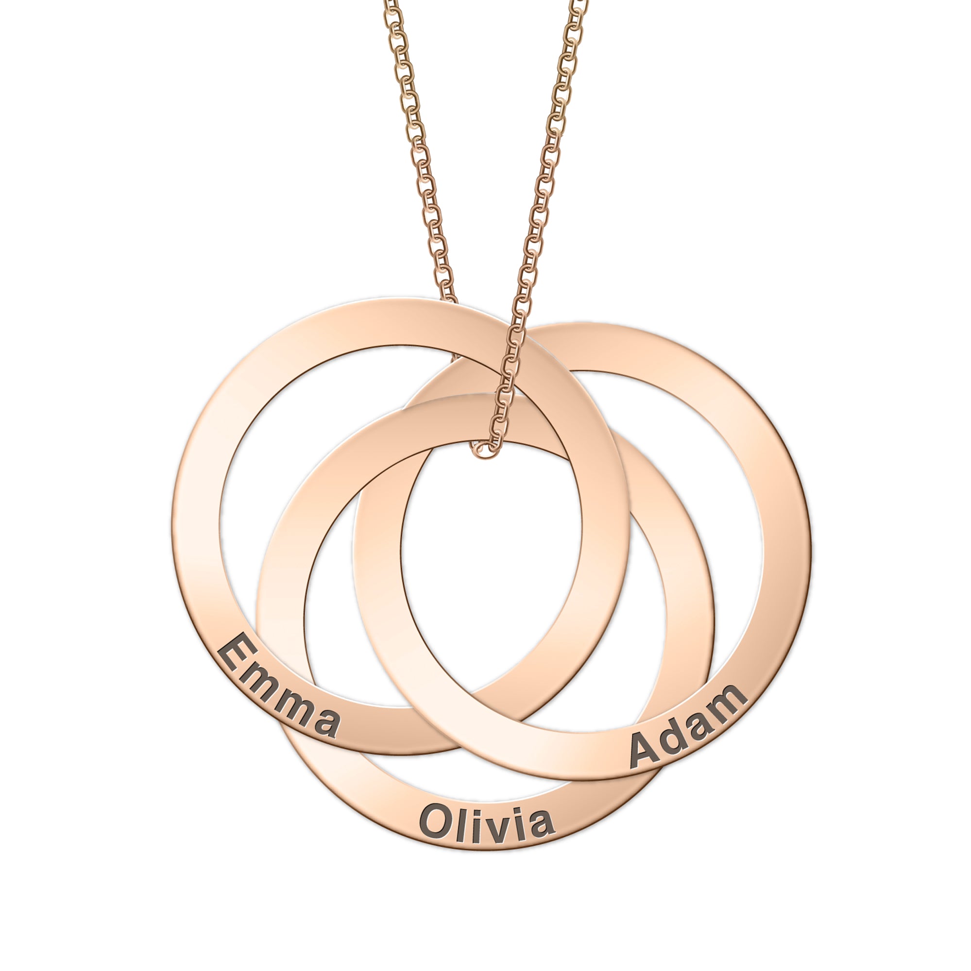 Circle name necklace fashion